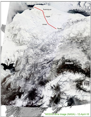 State of Alaska's Shrinking Cryosphere from Space