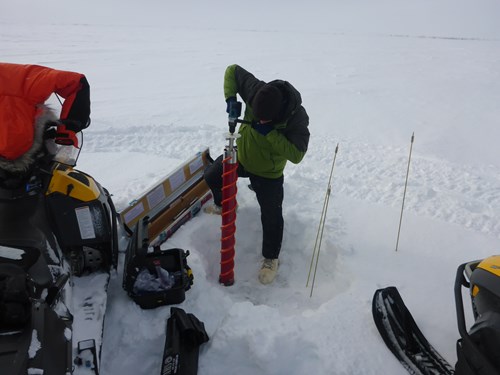 Ice coring and thermal profiles